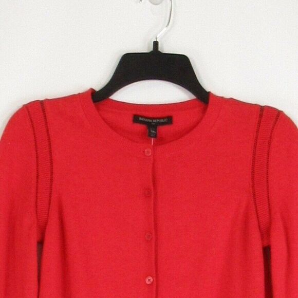 Orange BANANA REPUBLIC cardigan sweater XPS - Picture 2 of 4